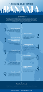 Choosing a Law Firm in Panama Checklist (infographic)